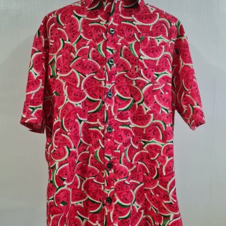 watermelon fabric mens shirt