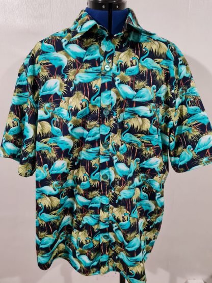 Blue Flamingo Mens Shirt